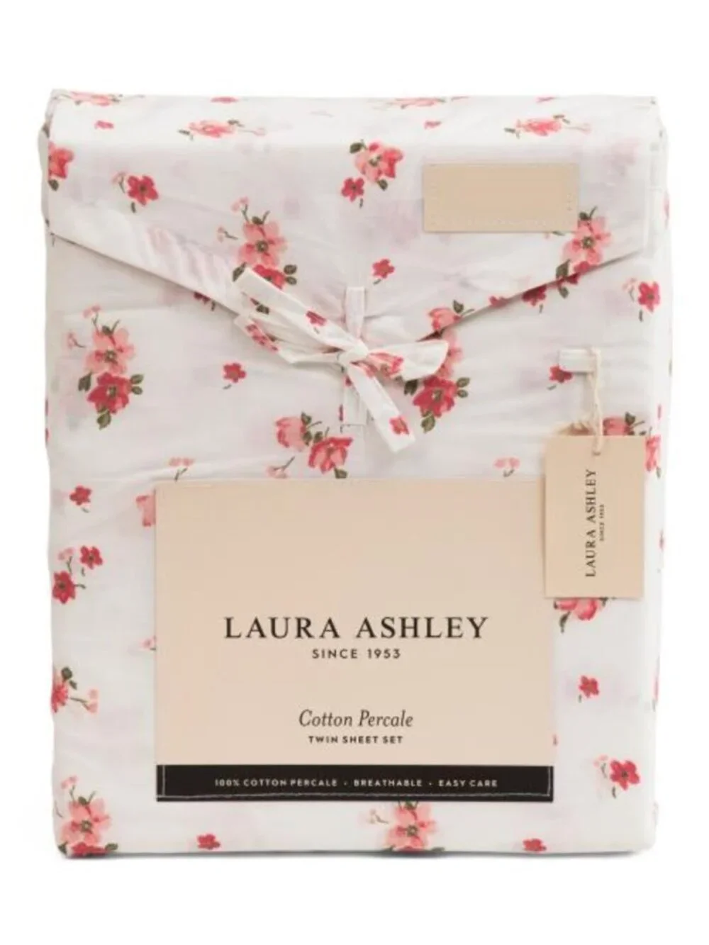 LAURA ASHLEY Cotton Percale Petal Sheet Set
